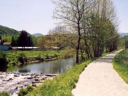 pista ciclabile e torrente Margorabbia